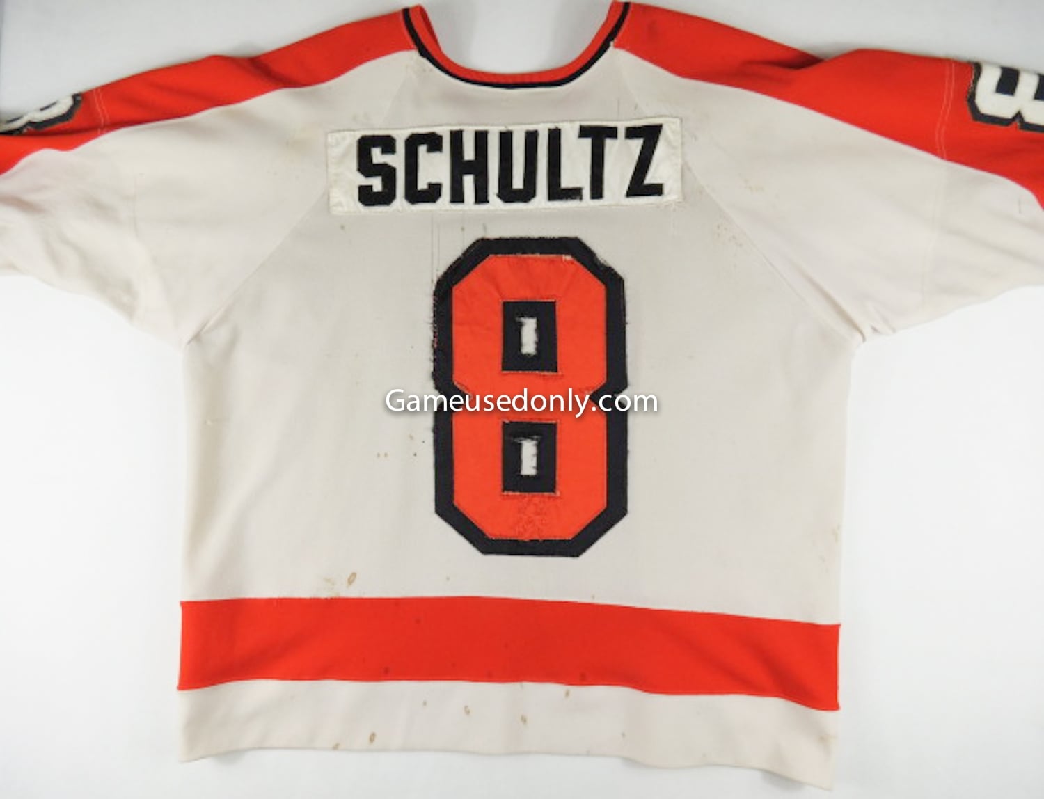 Mitchell & Ness Dave Schultz Orange Philadelphia Flyers 1974 Blue Line Player Jersey