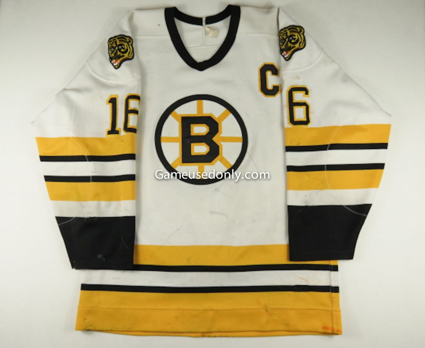 Rick Middleton Boston Bruins 1986 - 1987 Game Used Jersey - Game Used Only