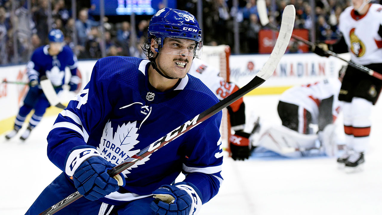 Auston-Matthews-Scores-For-Toronto-maple-Leafs