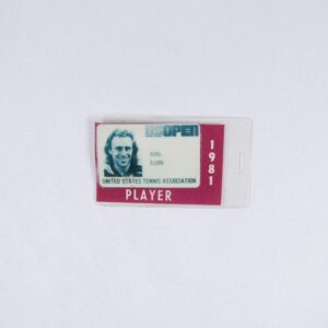Bjorn Borg 1981 US Open Players Badge